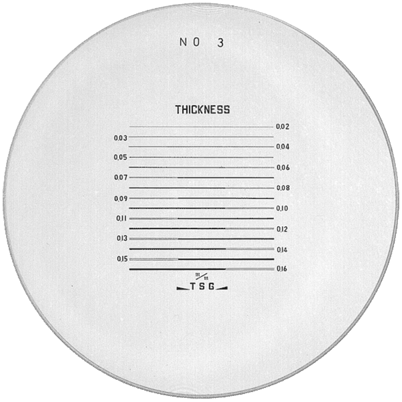 PEAK Lente di misura con ingrandimento 7x e 5 scale di misura