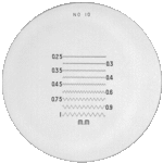 Escalas de repuesto para lupas de medición 7x