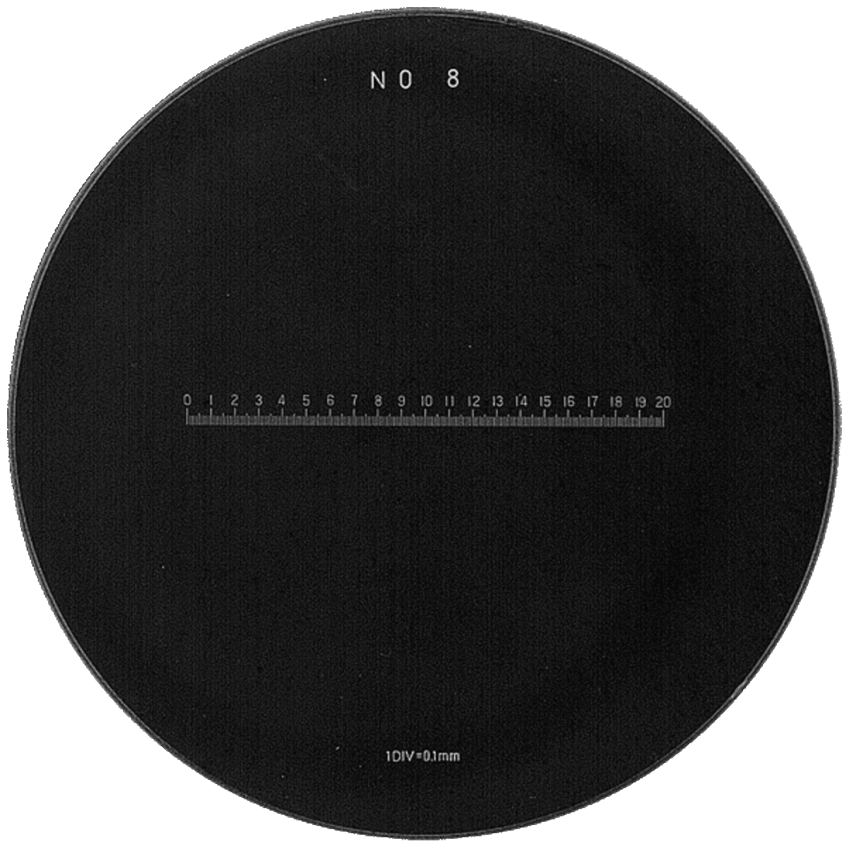 Scales for measuring magnifiers 2015, 1975, 1998 and 1976 in white