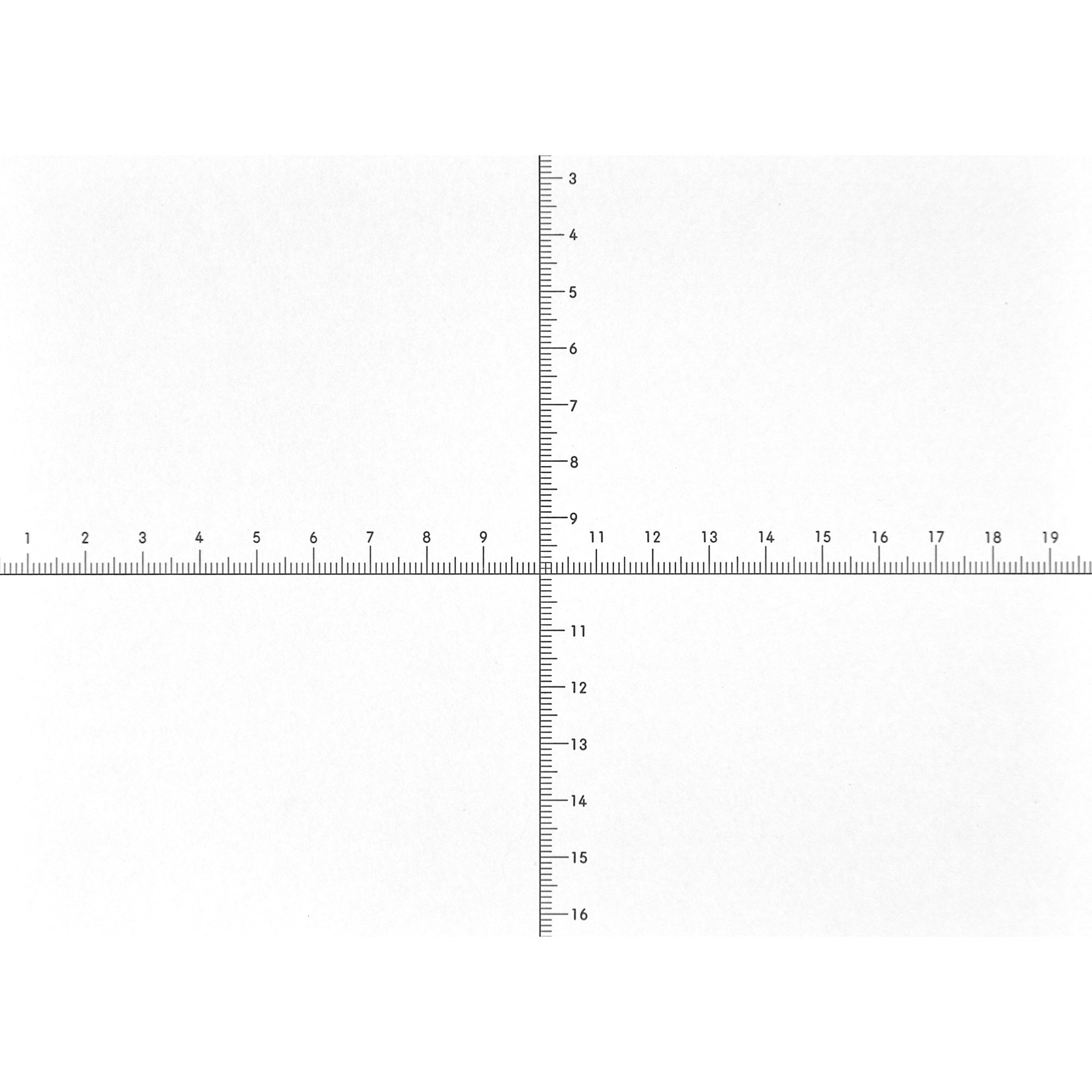 Scales for measuring loupes 1983, 2028, 2004 and KIMAG-10 in black