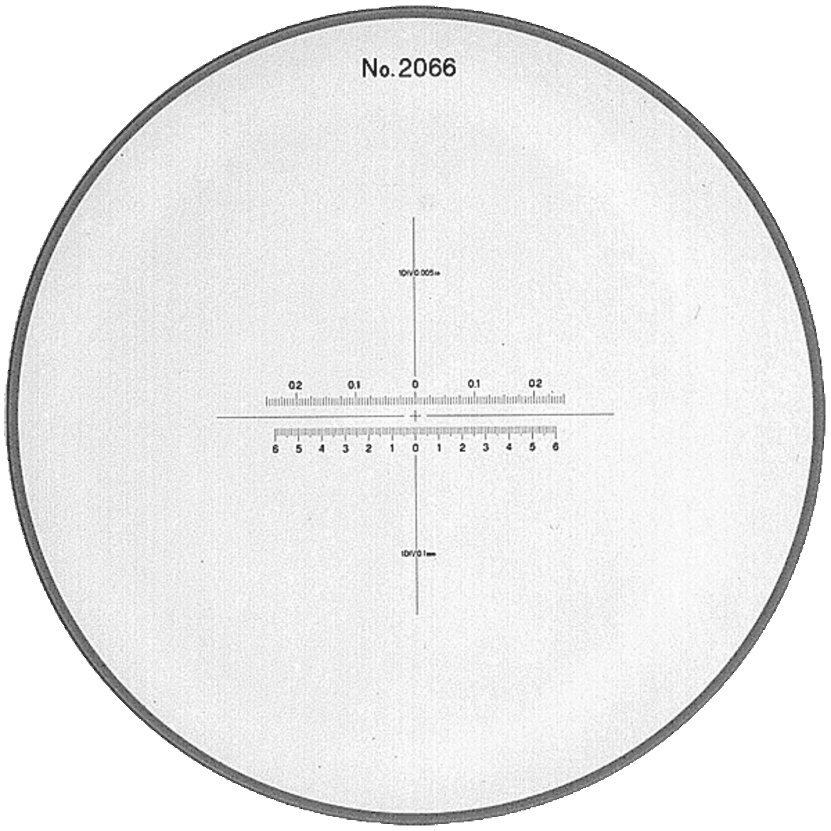 Scale per la misurazione delle lenti d'ingrandimento da 15x a 30x in nero