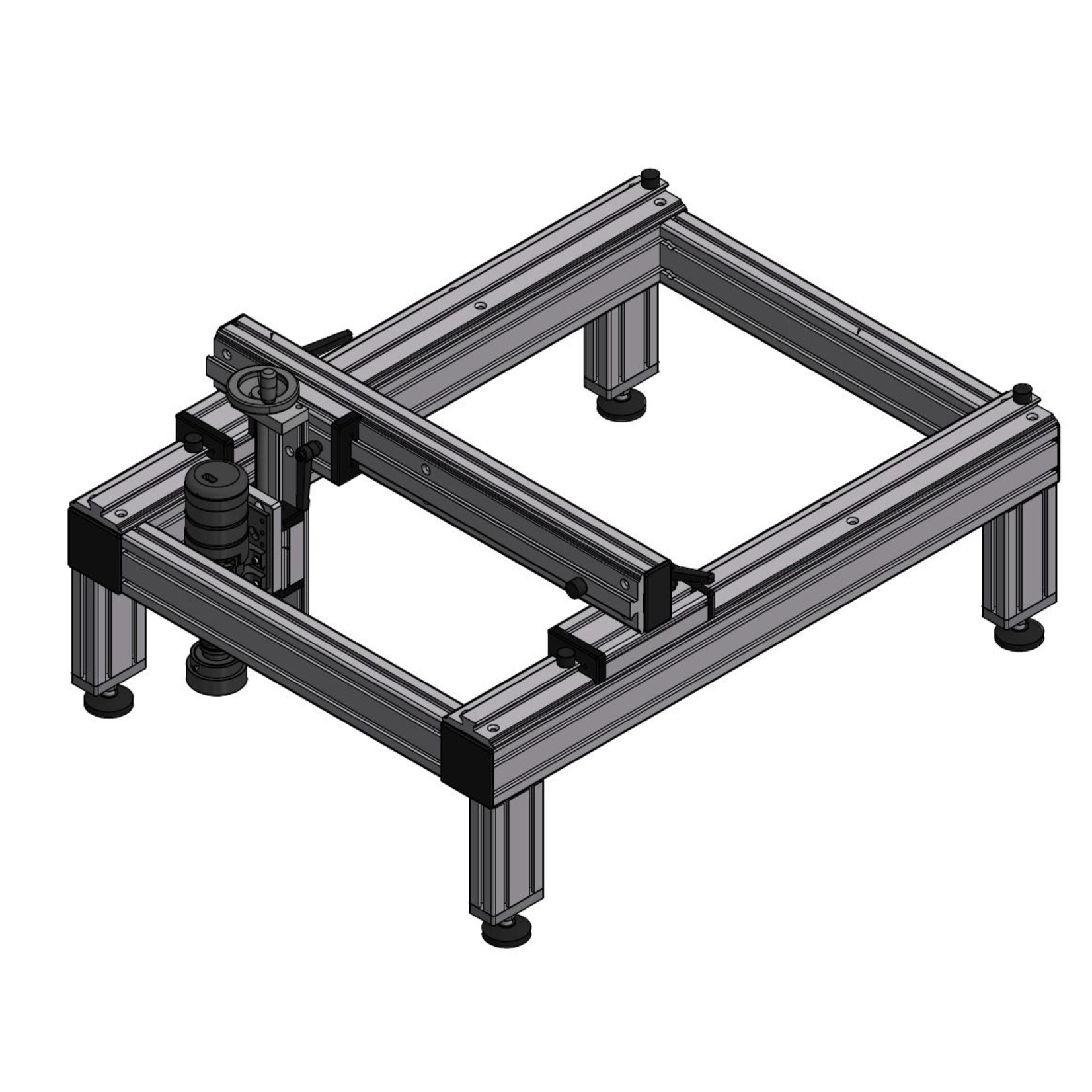 Video microscope with gantry stands for large travel ranges