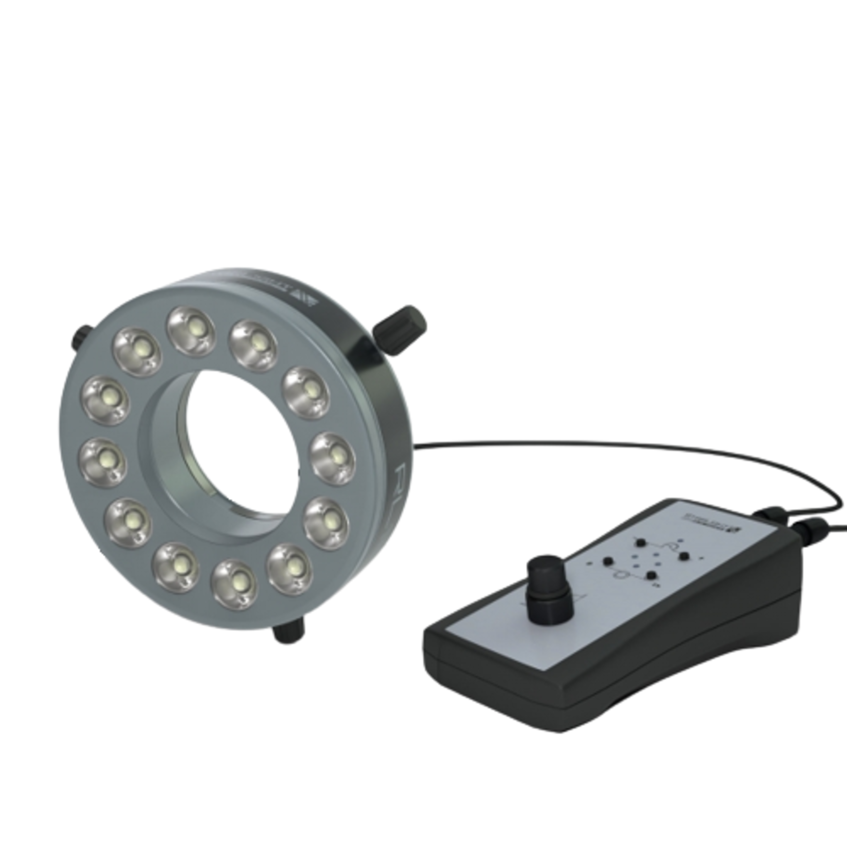 Segmentowa lampa pierścieniowa o dużej jasności dla odległości roboczej 40 mm - 220 mm - optymalna ok. 100 mm