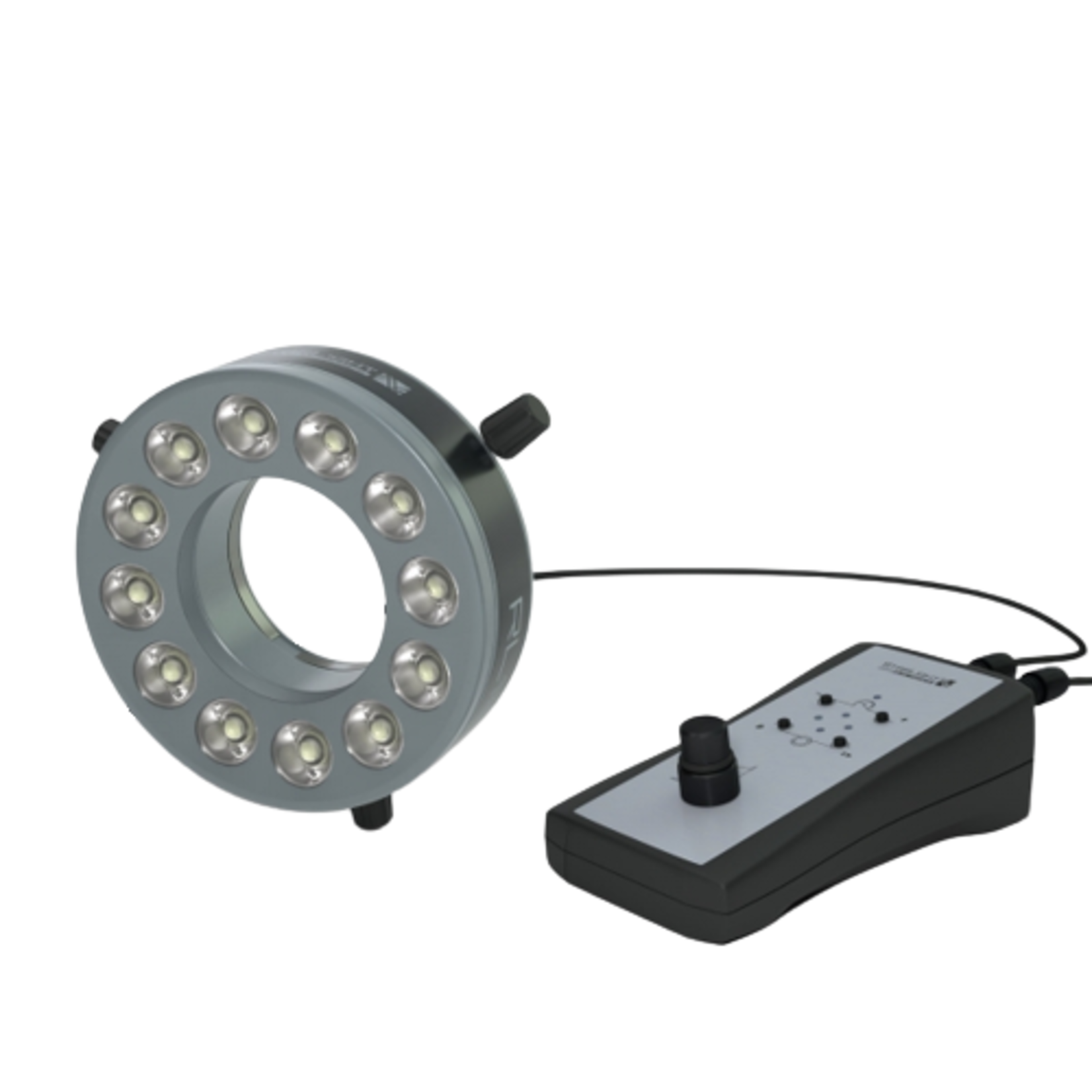 High-brightness segment ring light for working distance 50 mm - 800 mm - optimal approx. 140 mm