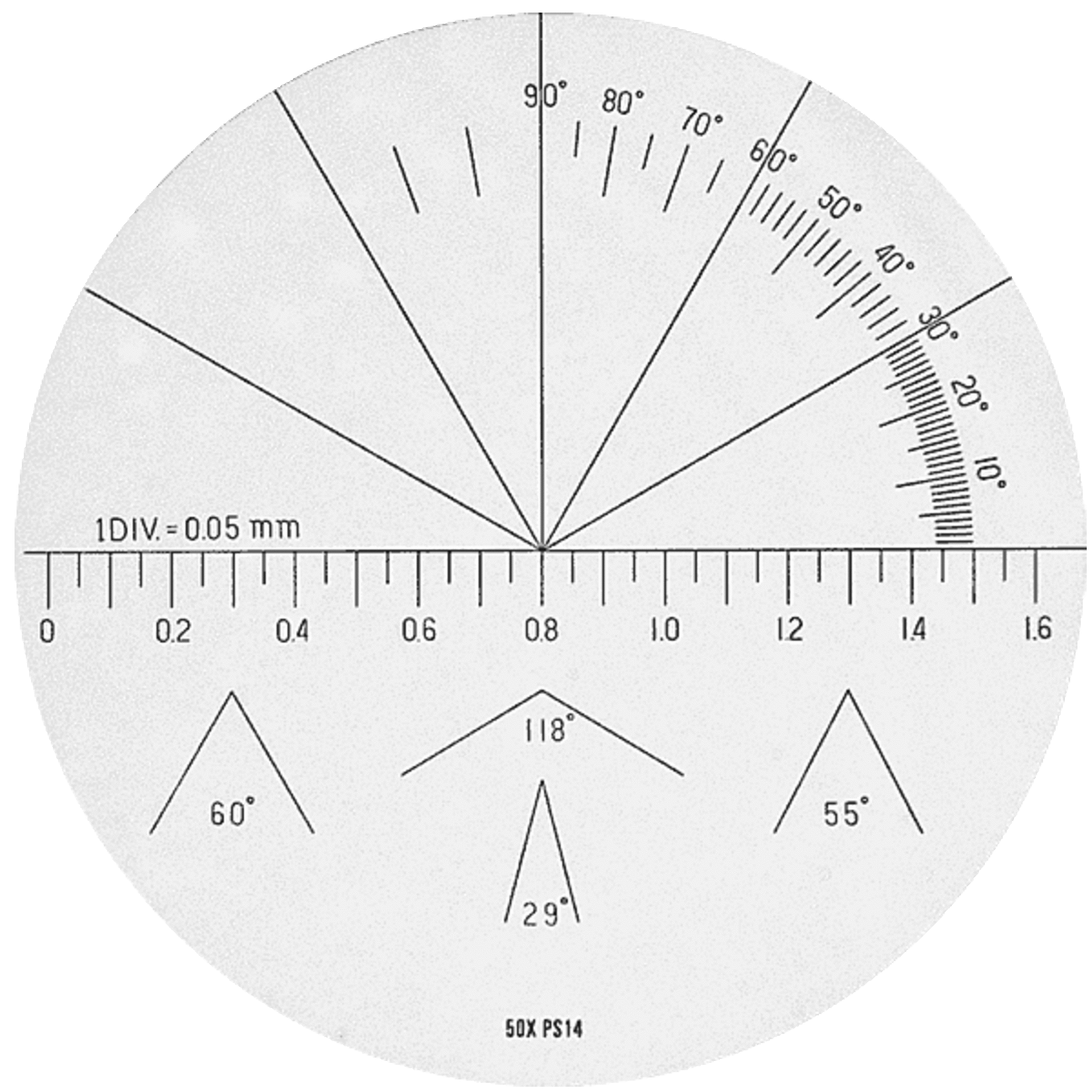 PEAK Replacement scales in three versions for microscopes 2008