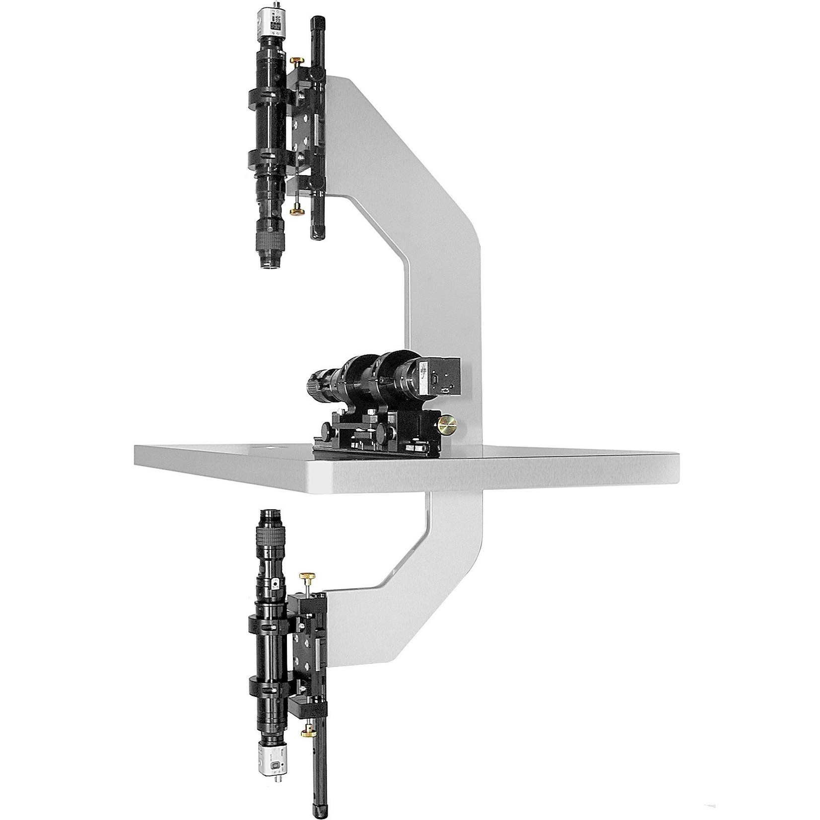 Video microscope with three camera systems