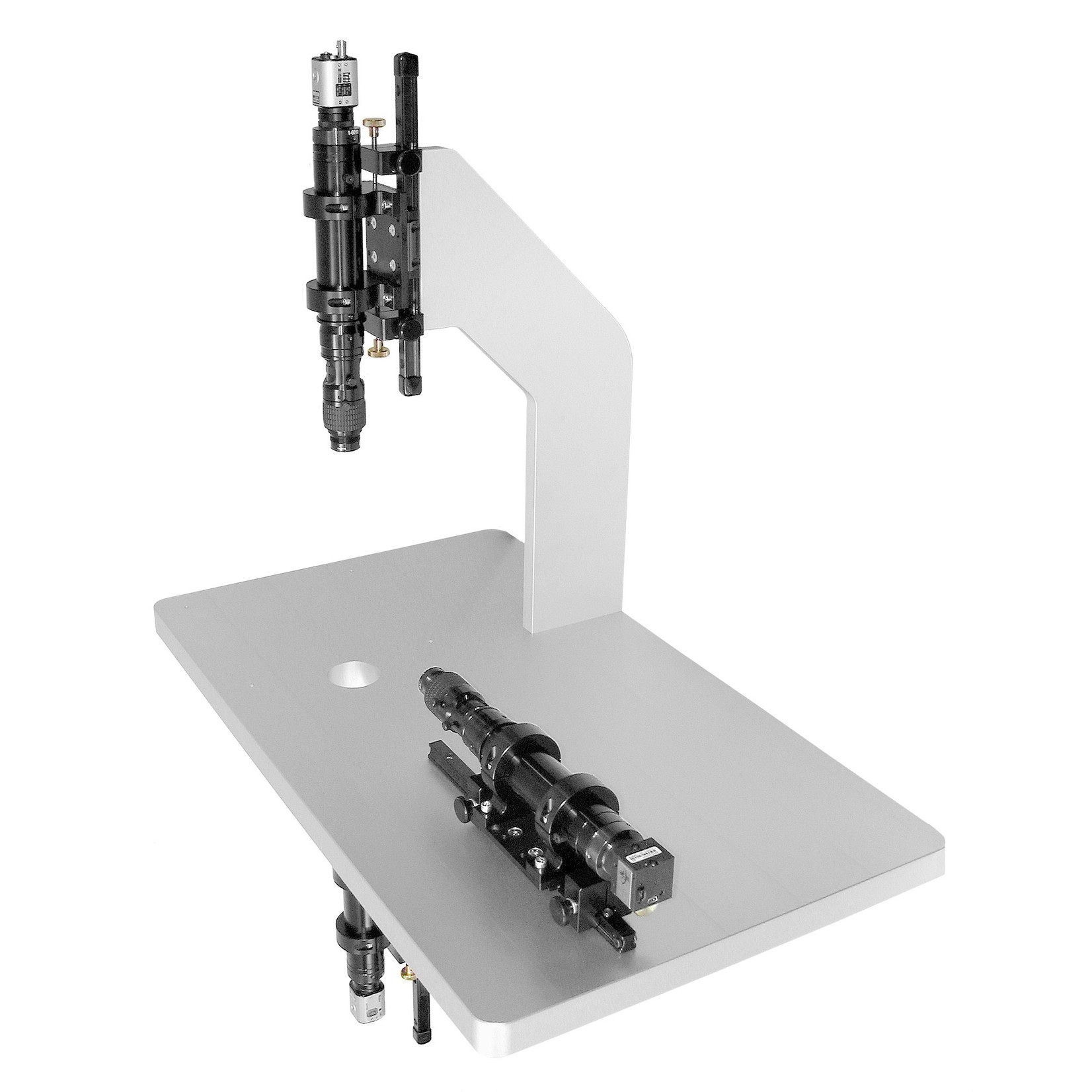 Video microscope with three camera systems