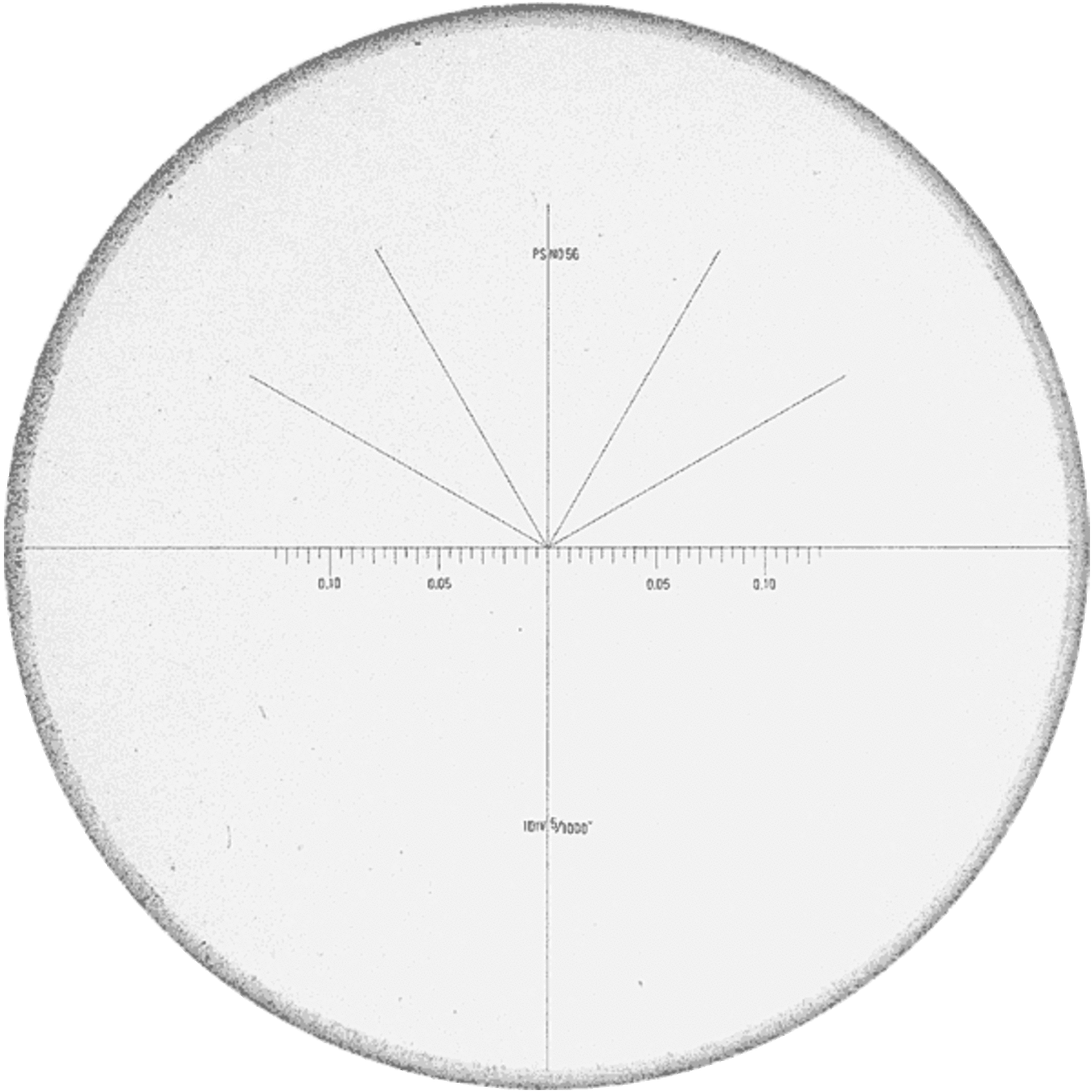 PEAK Oculari intercambiabili per microscopi PEAK 10x con scale di misura in pollici