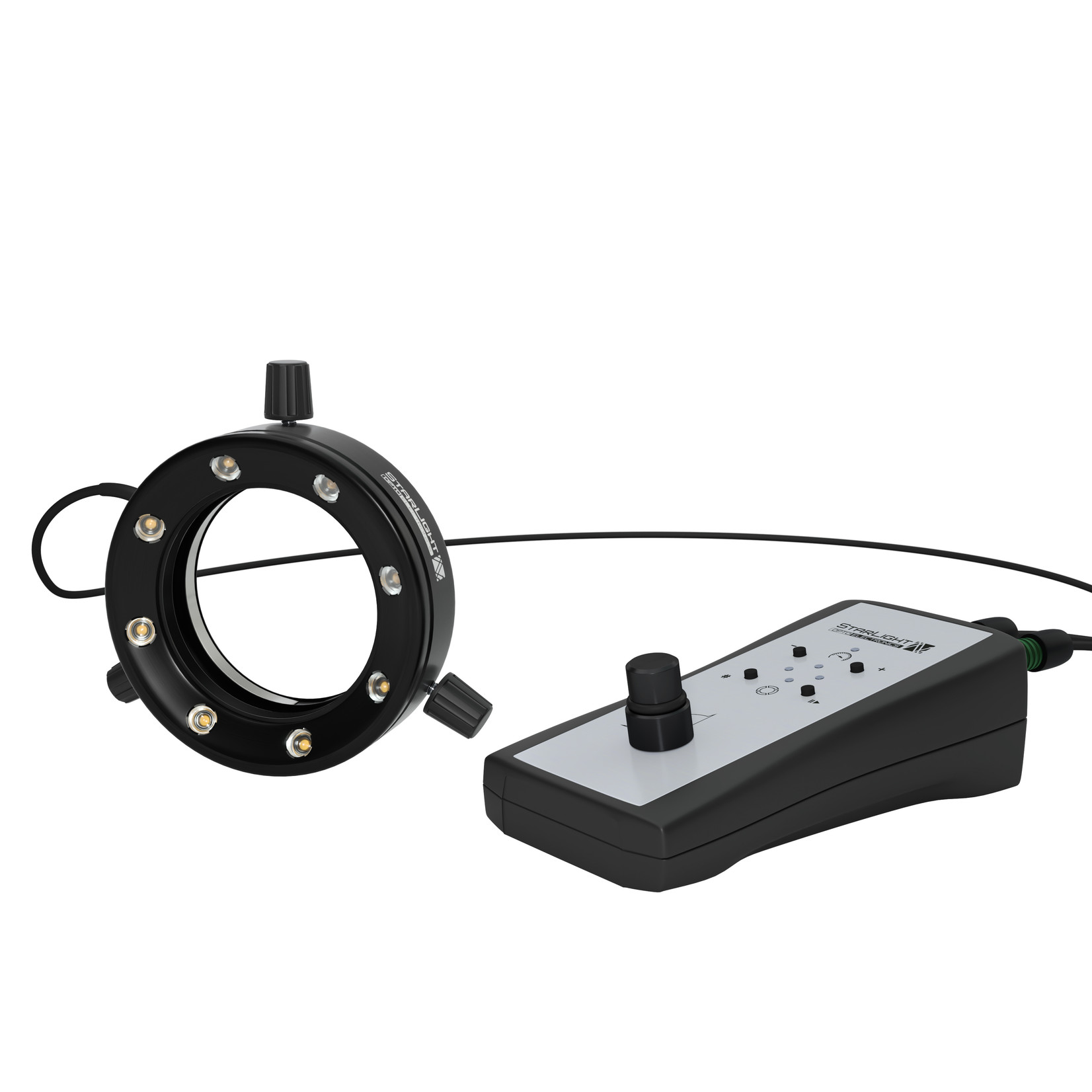 LED ring light RL66-S-80 in two light colours with segment circuit