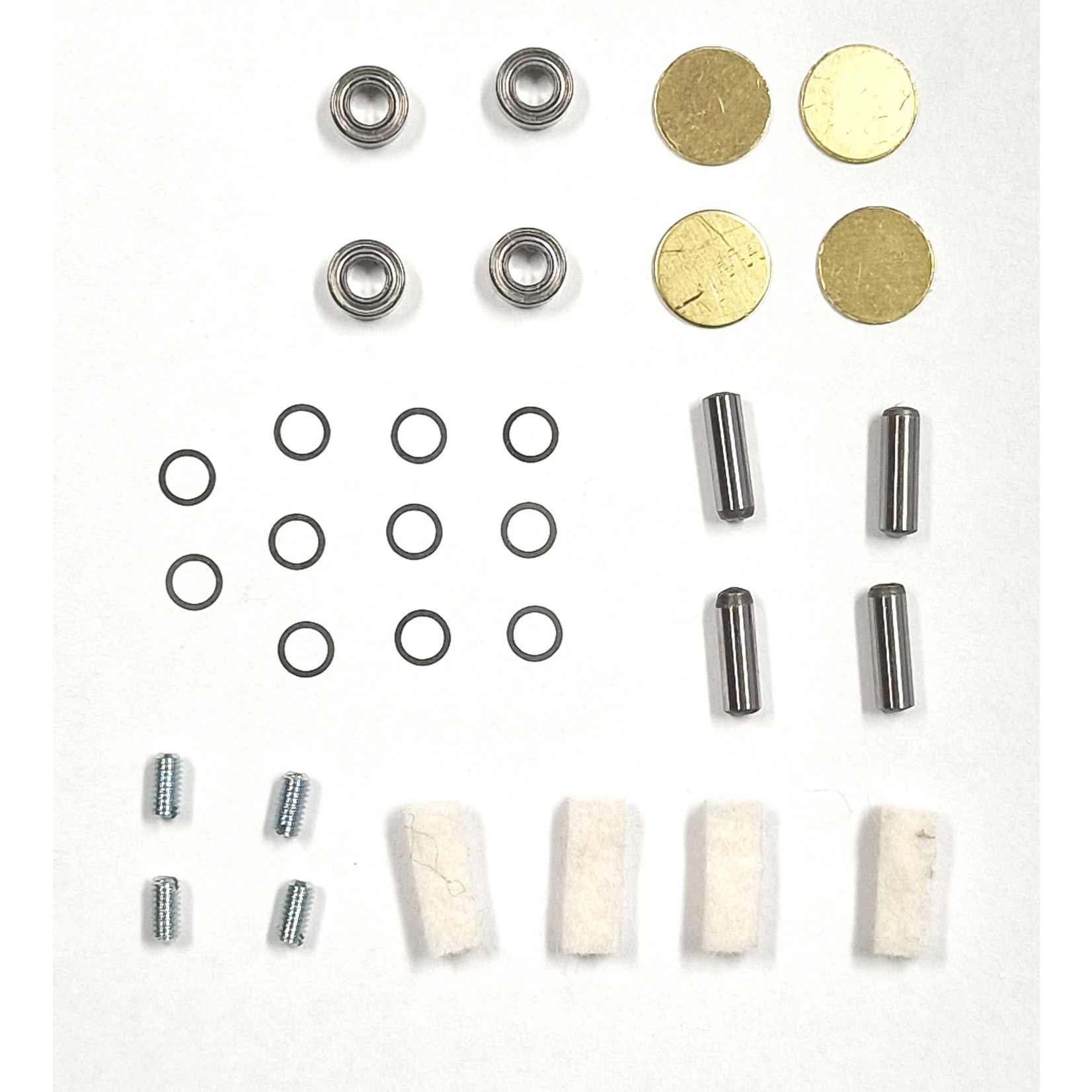 Set of ball bearings (4 pcs.) incl. felts and covers for versions V4 to V7