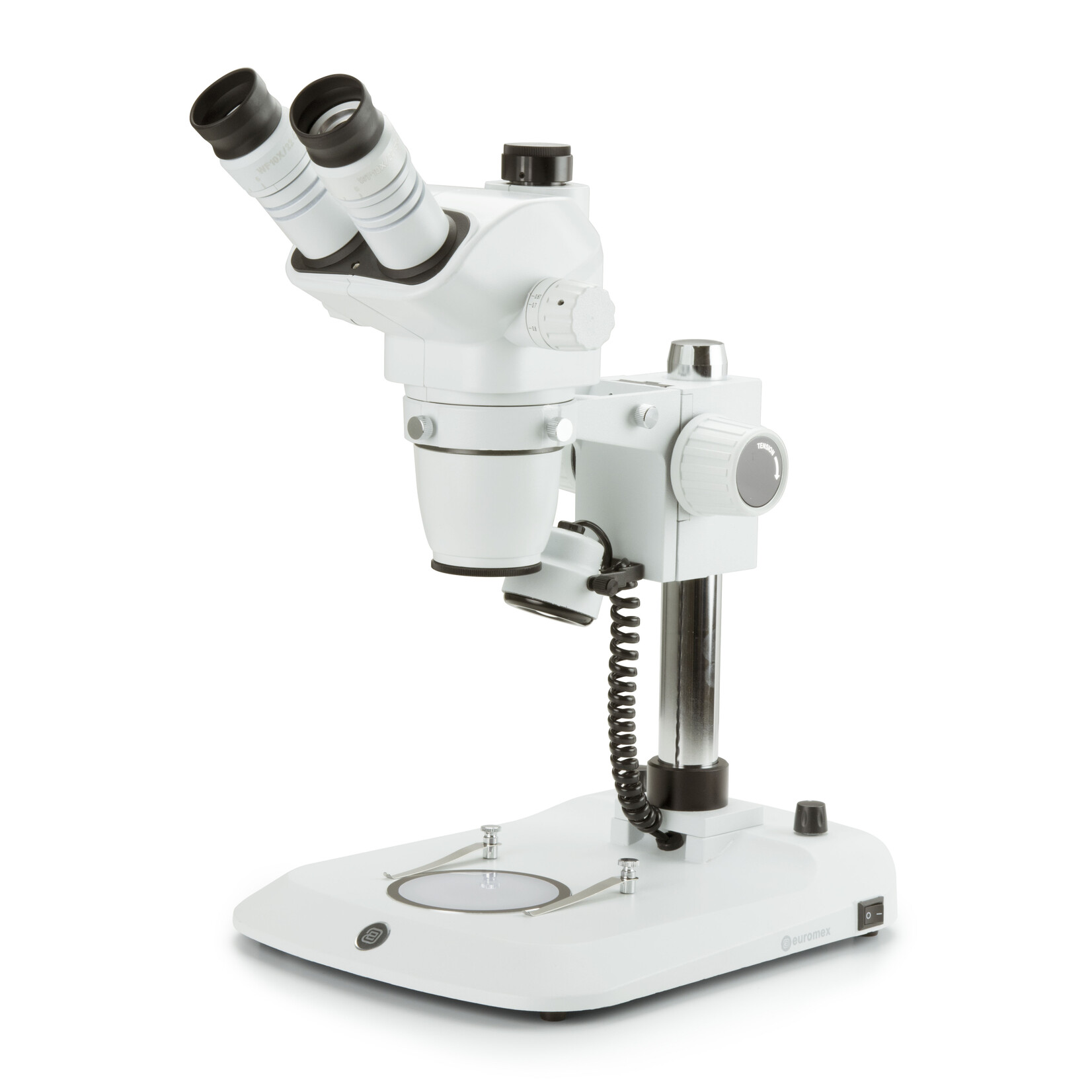 Microscopio estereoscópico trinocular con zoom NexiusZoom EVO, objetivo zoom de 0,65x a 5,5x