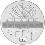 Scala di ricambio per la lente di misura F & C
