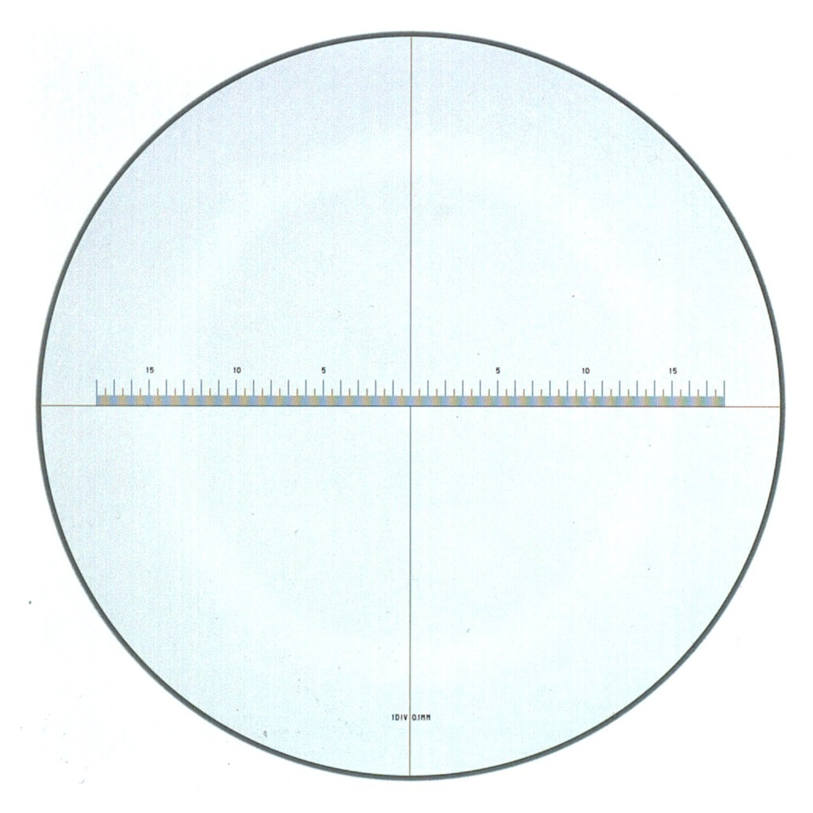 Ersatzskala für PEAK Messlupe 1990-7 mit Teilung 0,1 mm