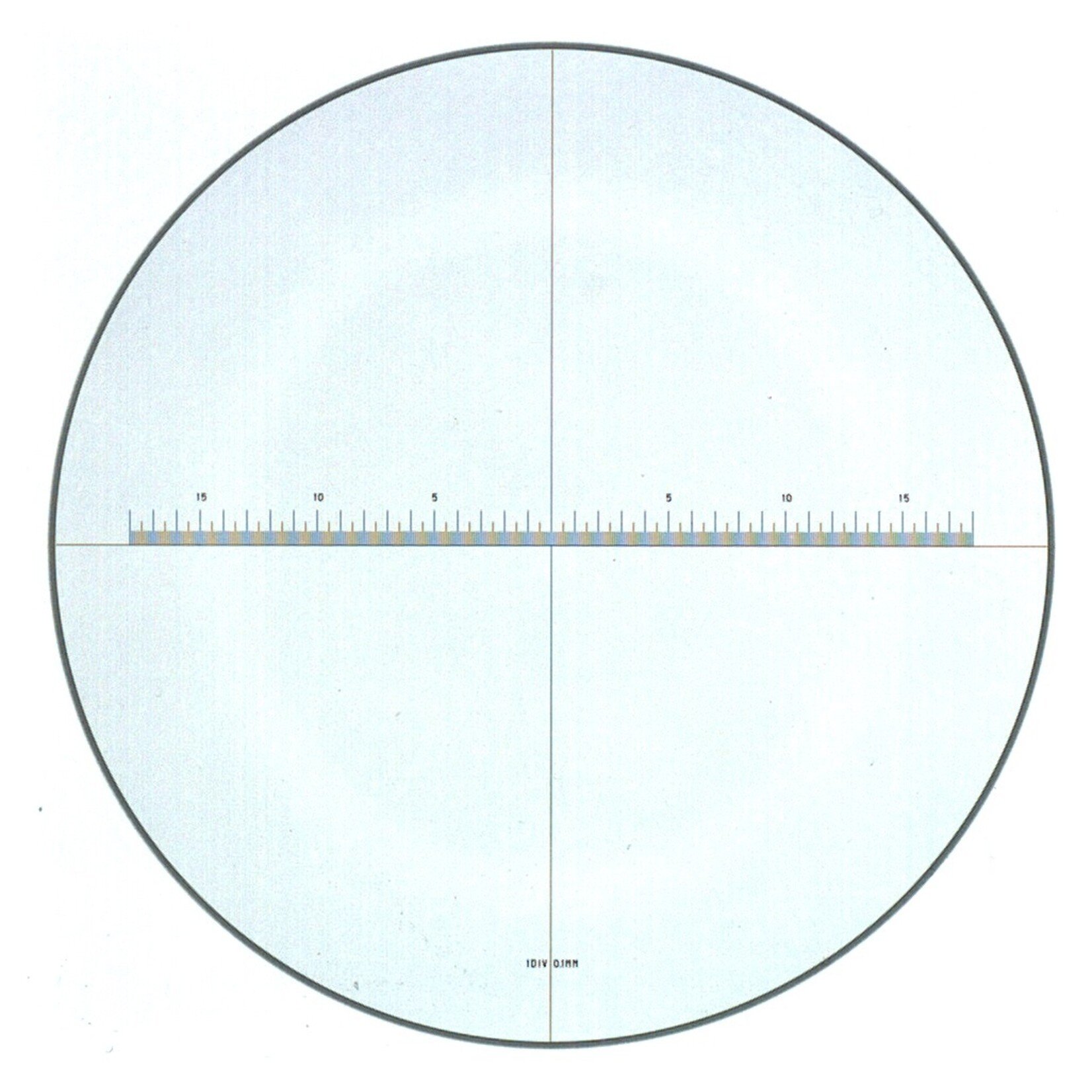 Escala de repuesto para la lupa de medición PEAK 1990-7 con graduación de 0,1 mm