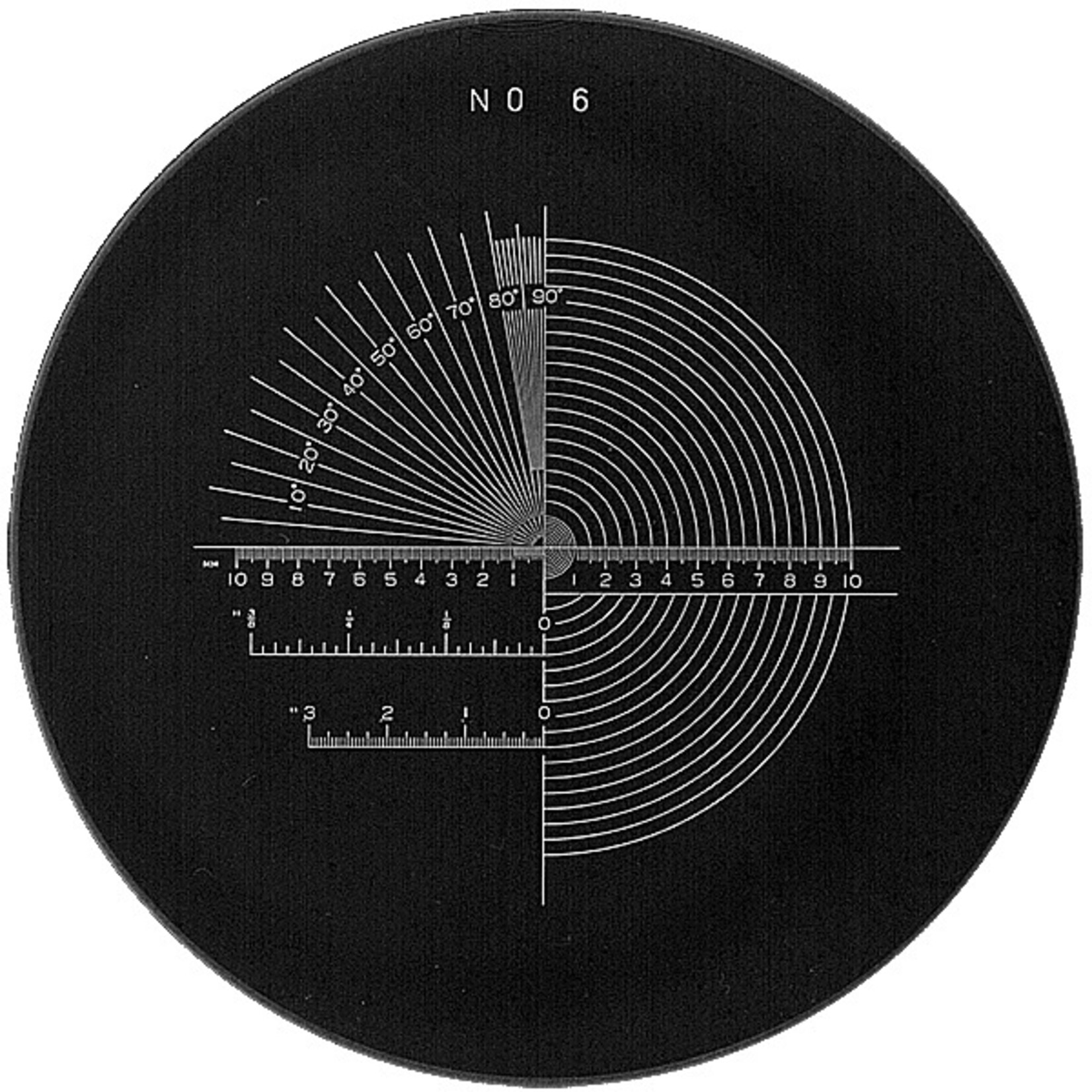 Scale per le lenti di misurazione 1983, 2028, 2004 e KIMAG-10 in bianco