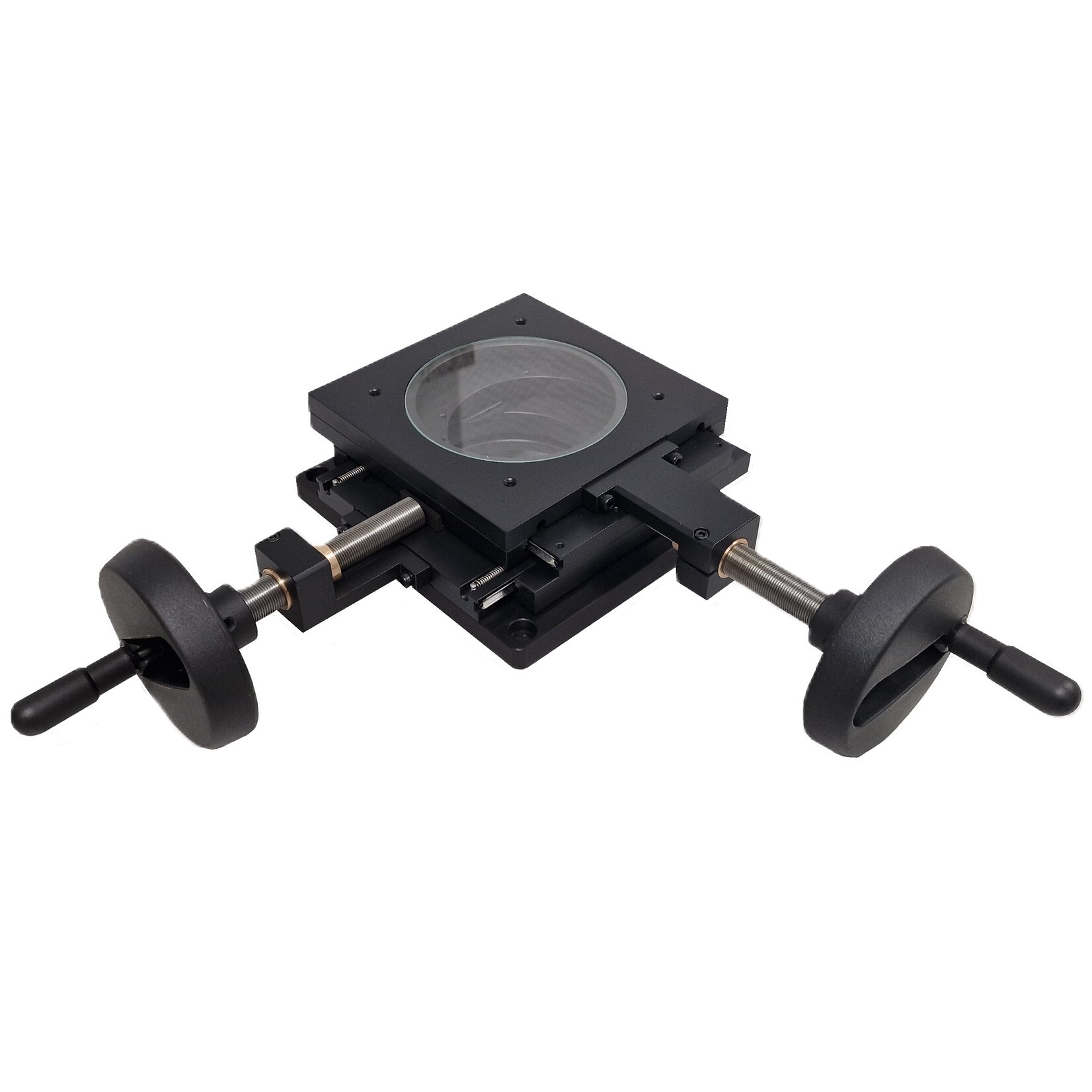 Precision positioning table with 50 x 50 mm travel range