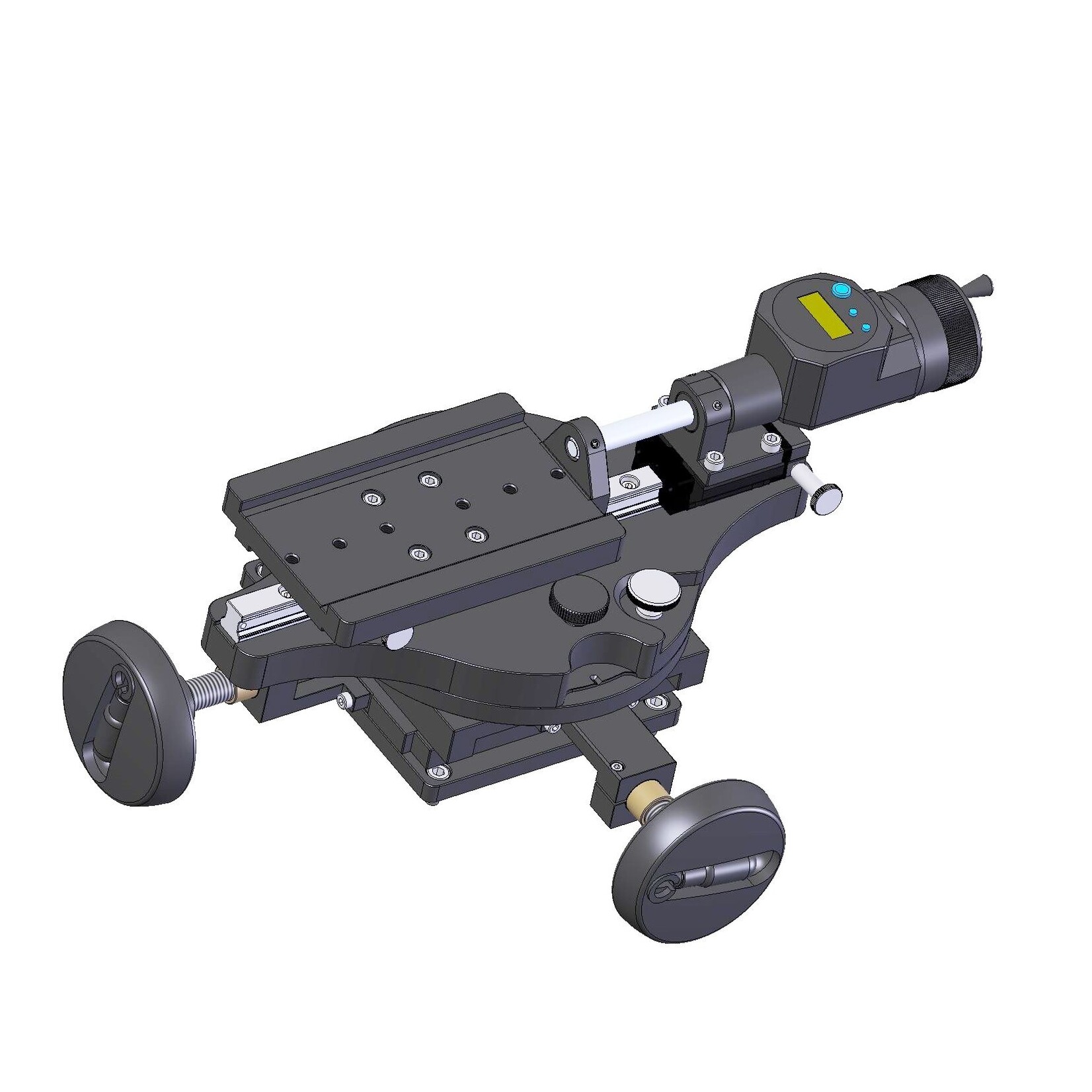 Length measurement of 50 mm with 0.001 mm resolution, perfect for use under microscopes