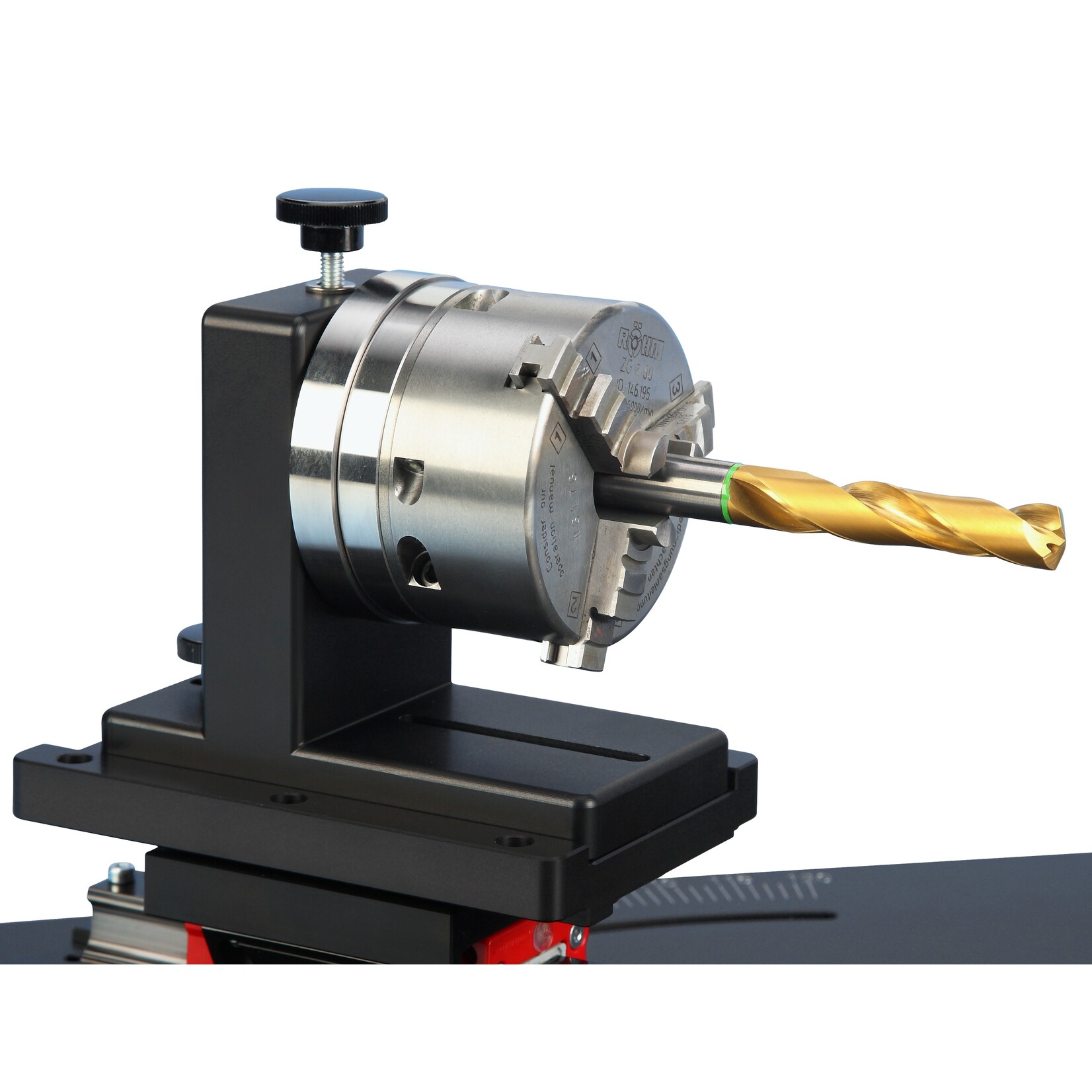 Tool mounting using a 3-jaw manual chuck ZG Hi-Tru