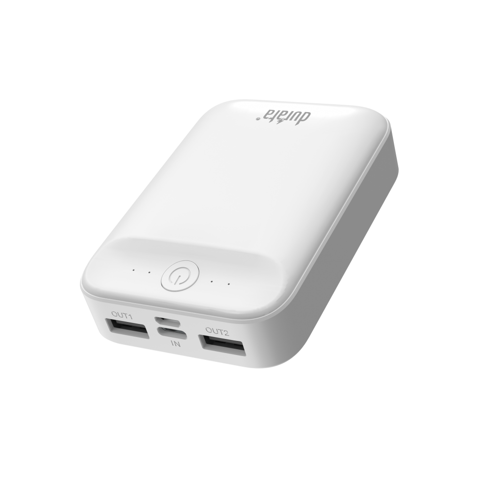 Durata Ultra-Compact Power Bank 10.000 mAh DRPB33B - White