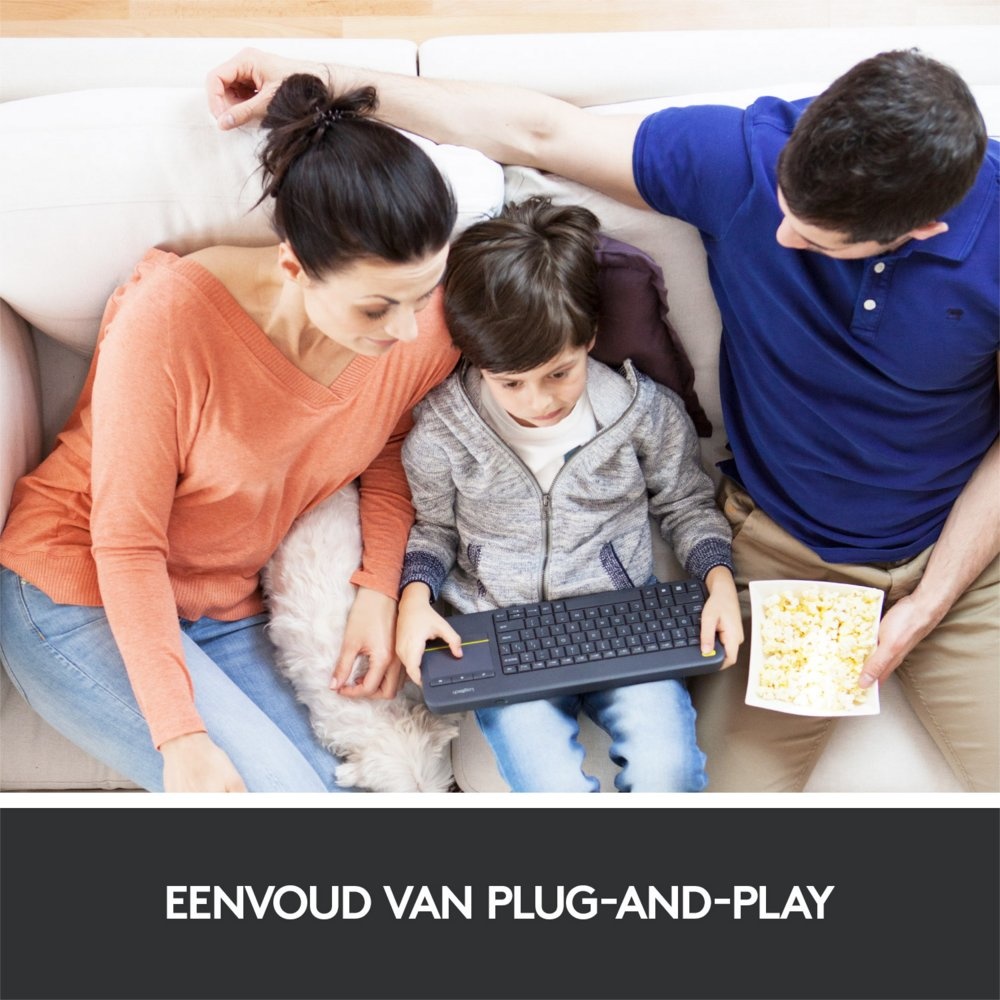 K400 Plus toetsenbord RF Draadloos QWERTY Nederlands Zwart