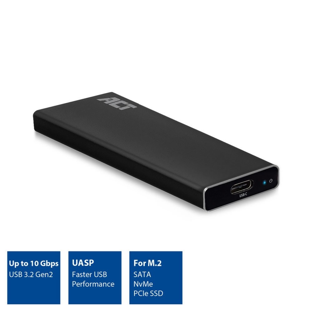 AC1605 behuizing voor opslagstations SDD-behuizing Zwart M.2