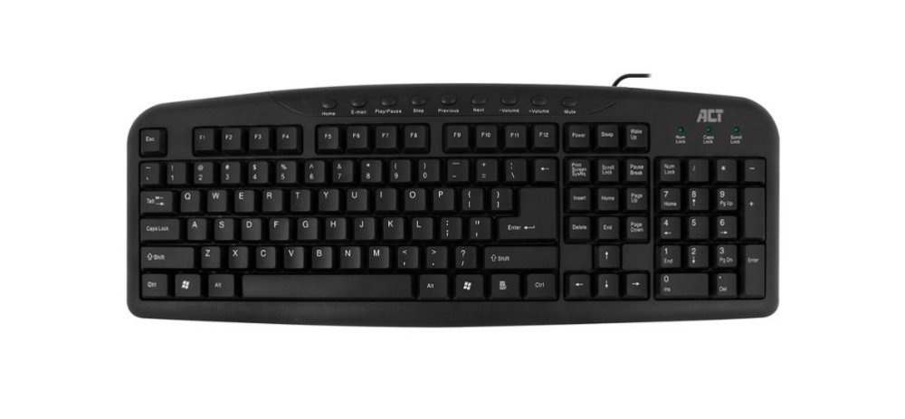 AC5400 toetsenbord USB QWERTY Amerikaans Engels Zwart