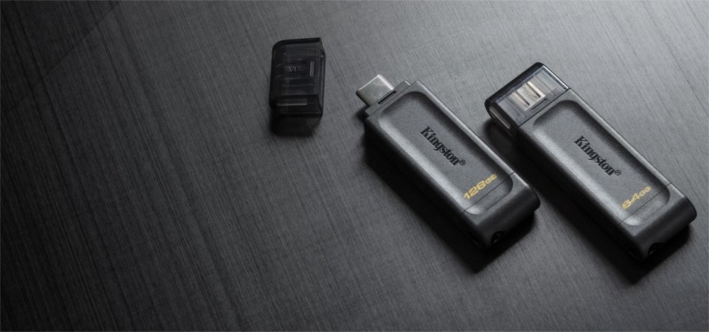 Technology DataTraveler 70 USB flash drive 128 GB USB Type-C 3.2 Gen 1 (3.1 Gen 1) Zwart
