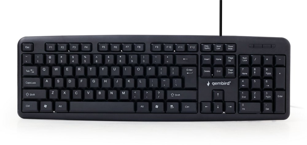 KB-U-103 toetsenbord USB Amerikaans Engels Zwart