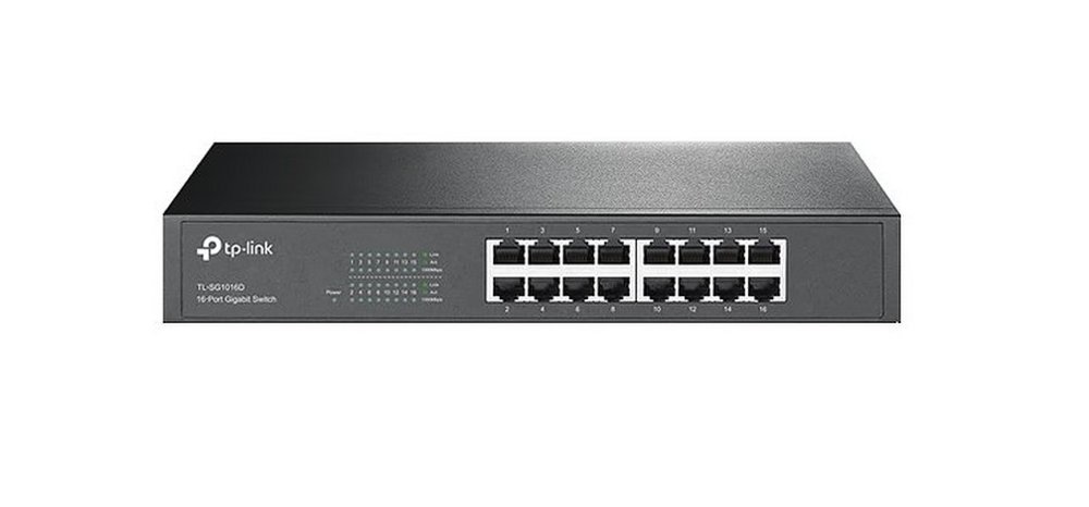 TL-SF1016 Unmanaged Fast Ethernet (10/100) 1U Zwart