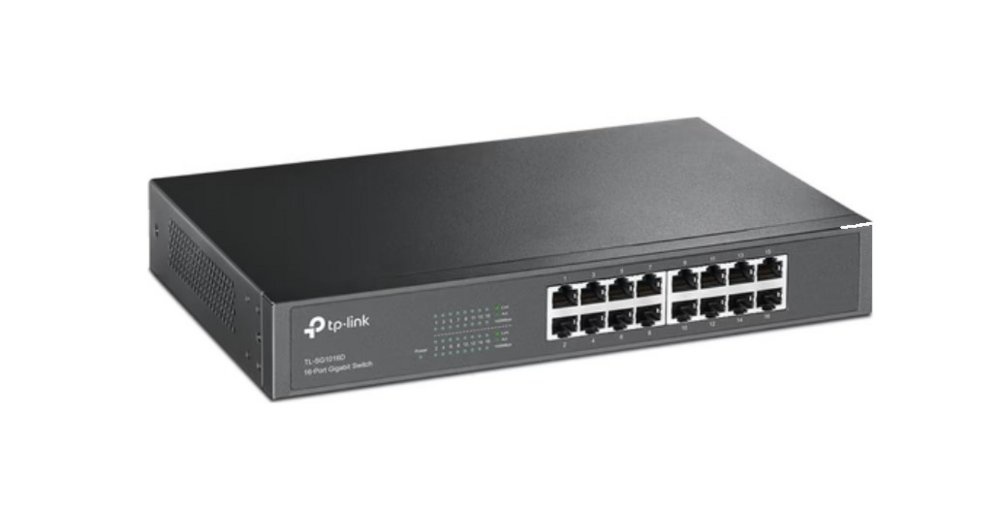 TL-SF1016 Unmanaged Fast Ethernet (10/100) 1U Zwart