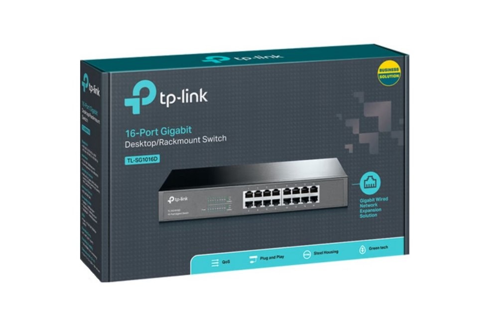TL-SF1016 Unmanaged Fast Ethernet (10/100) 1U Zwart