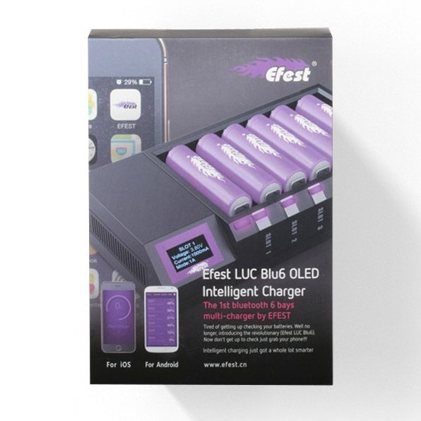 Efest LUC BLU6 OLED intelligent charger