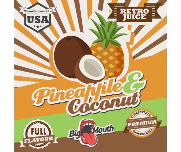 Big Mouth Retro Juice Aroma - Pineapple & Coconut