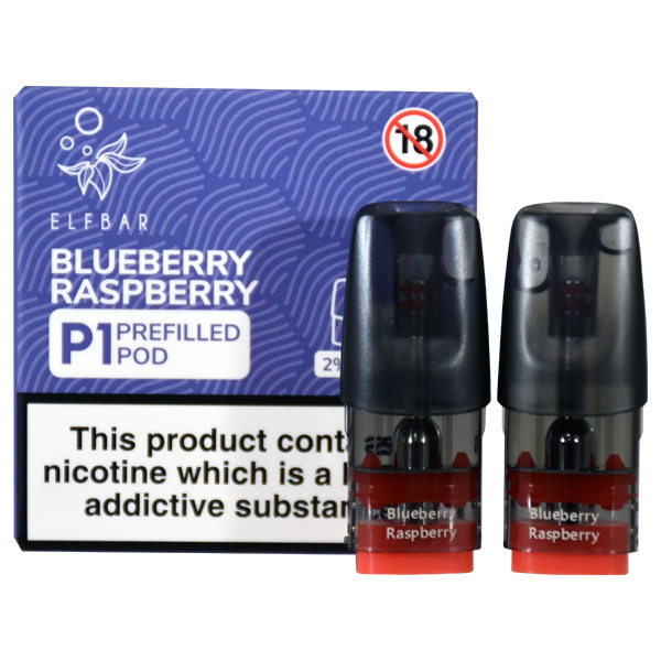 Elf Bar Mate500 P1 Pods - Blueberry Raspberry - 2Pcs