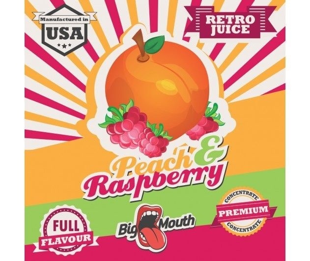 Big Mouth Retro Juice Aroma - Peach & Raspberry