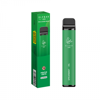 Pod Jetable ElfBar 1500 Menthe Verte 4,8ml