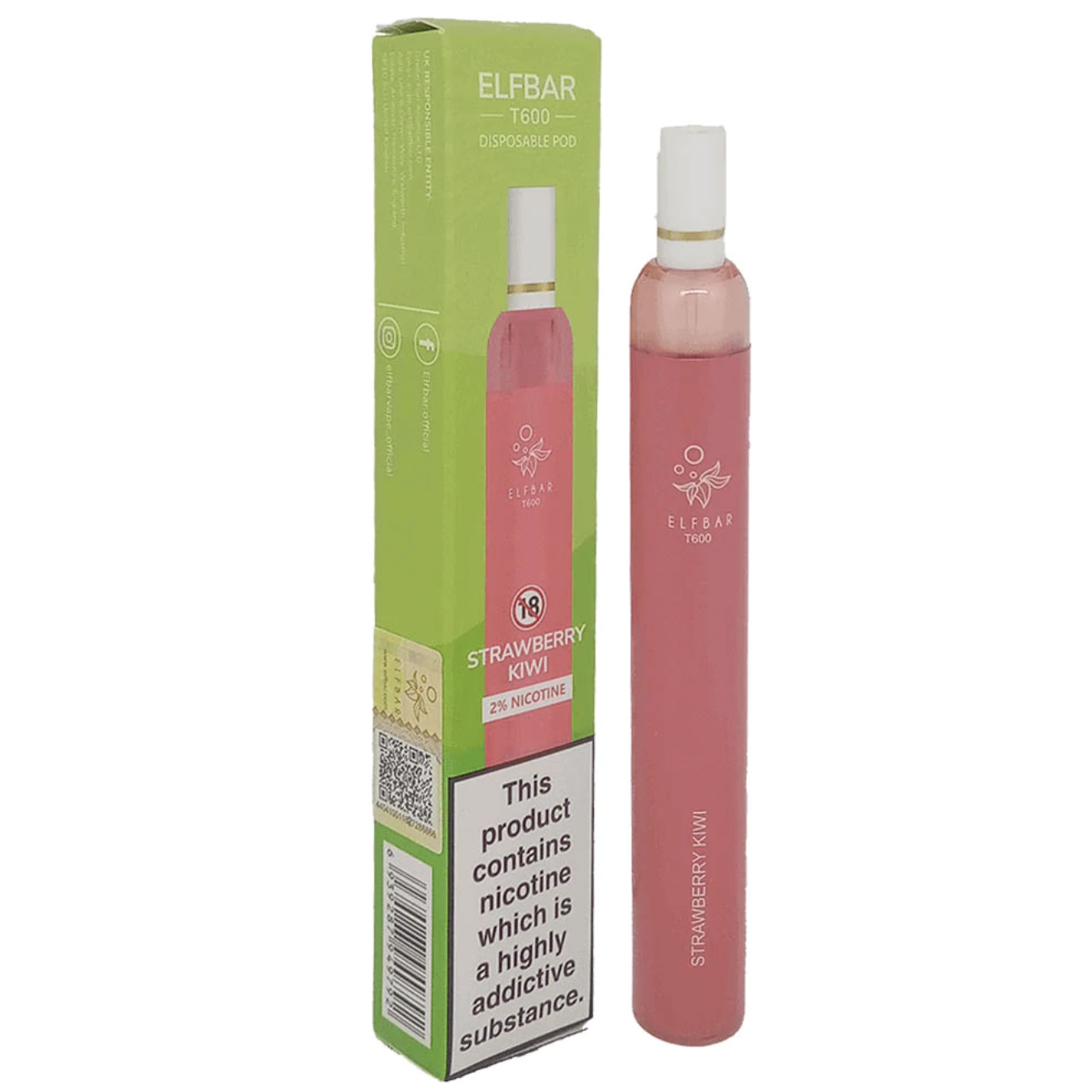 Elf Bar T600 Disposable Device - Strawberry Kiwi