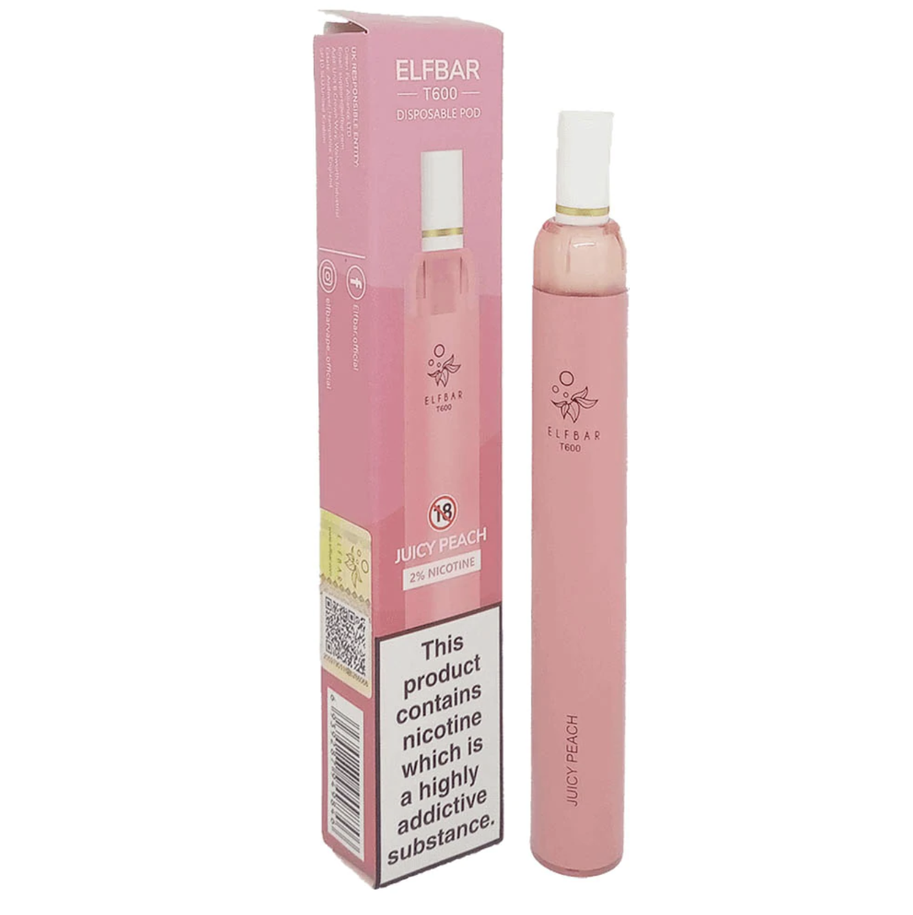 Elf Bar T600 Disposable Device - Juicy Peach