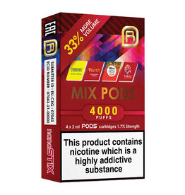NanoStix Pods- Mixed Pods (Velvet Utopia Tobac) 4000puff - 4Pcs