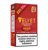 Velvet NanoStix Pods- Strawberry Vanilla 4000puff - 4Pcs