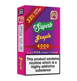 Superb NanoStix Pods- Graple 4000puff - 4Pcs