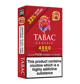Tabac NanoStix Pods- Classic 4000puff - 4Pcs