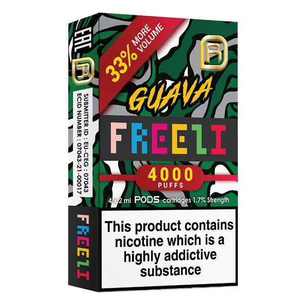 Freeze NanoStix Pods- Guava 4000puff - 4Pcs