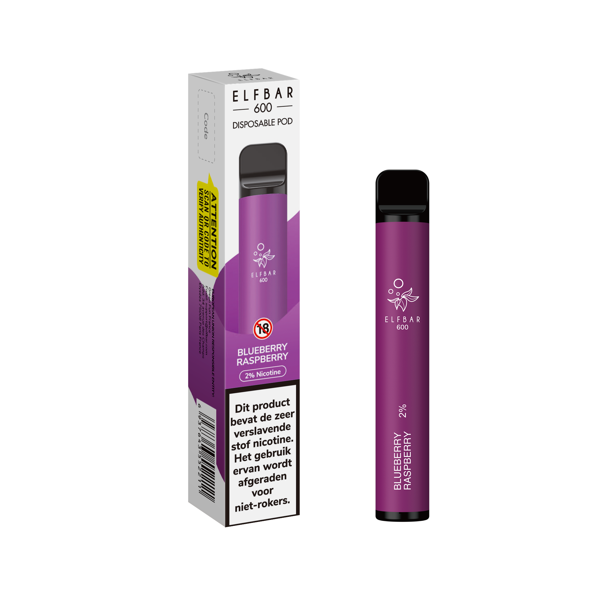 Elf Bar Disposable Device Blueberry Raspberry