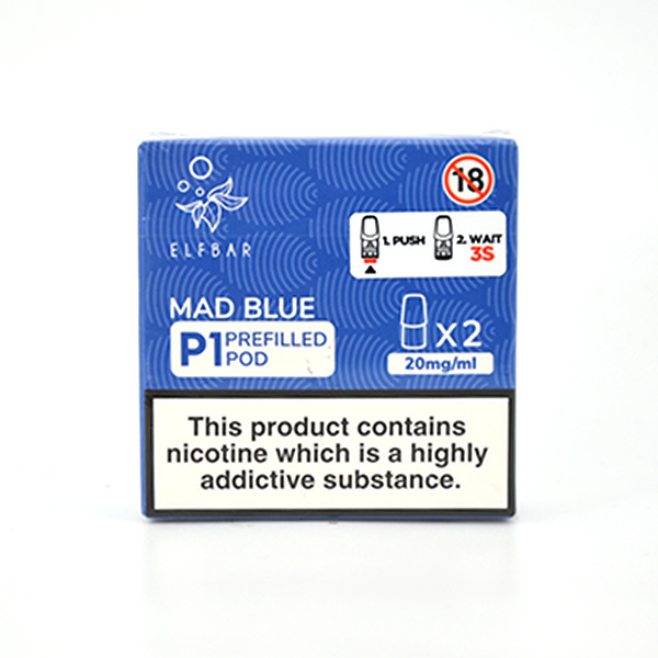 Elf Bar Mate500 P1 Pods - Mad Blue - 2Pcs