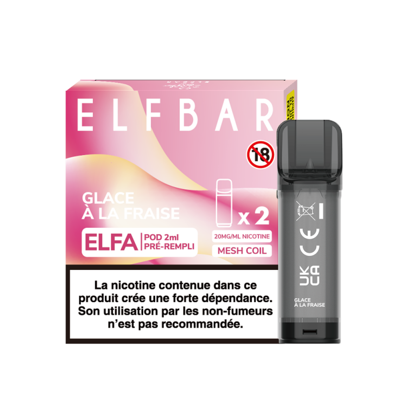 Elfa Pre-filled Pod - GLACE À LA FRAISE - 2Pcs