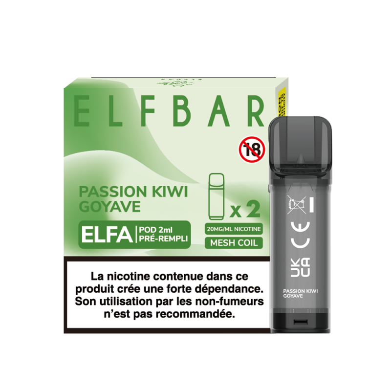 Elfa Pre-filled Pod - PASSION KIWI GOYAVE - 2Pcs