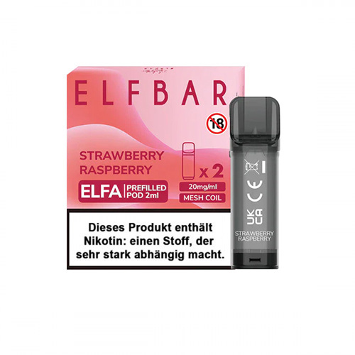 Elfa Pre-filled Pod - STRAWBERRY RASPBERRY - 2Pcs