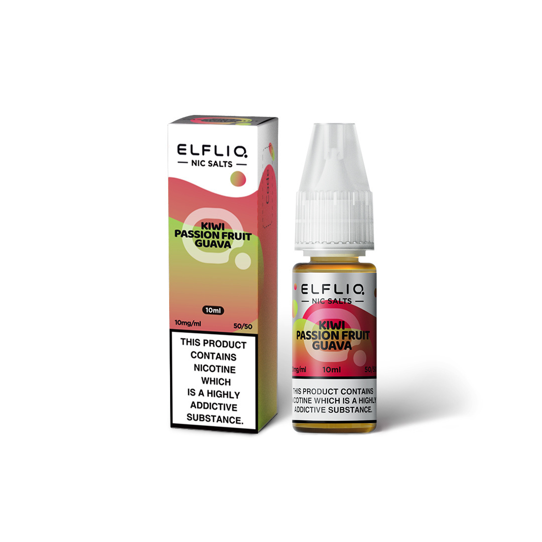 Elfliq - The Official ElfBar Nic Salt - Kiwi Passion Fruit Guava 10ml