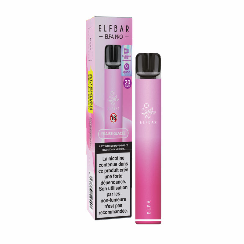Elfbar ELFA Pro Starter Kit - Strawberry Ice / Aurora Pink